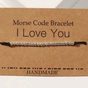 I Love You Morse Code Bracelet